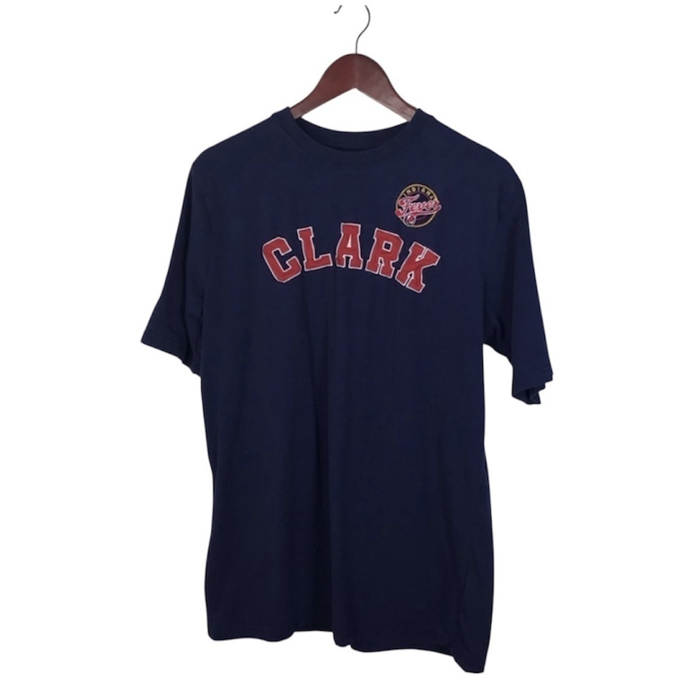 FISLL Caitlin Clark Indiana Fever Short Sleeve T-Shirt in Navy Size Medium.